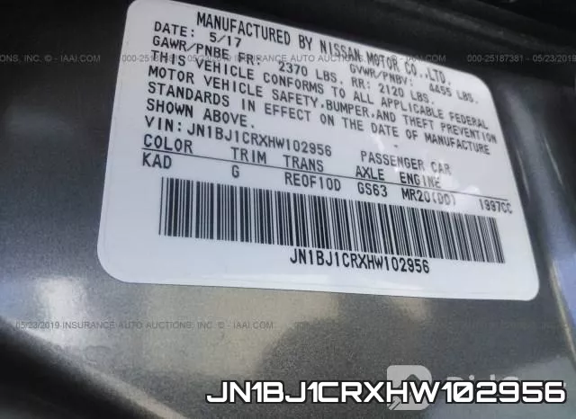 JN1BJ1CRXHW102956 фото 10