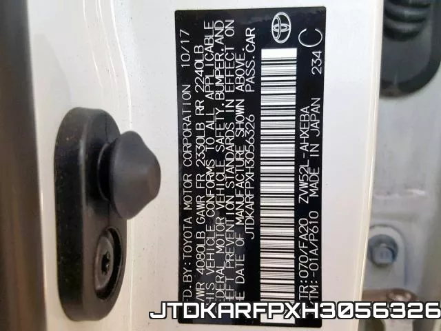 JTDKARFPXH3056326 фото 2