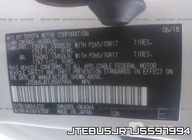 JTEBU5JR7J5597994 фото 10
