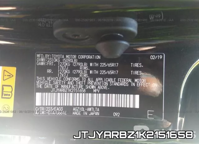 JTJYARBZ1K2151658 фото 10