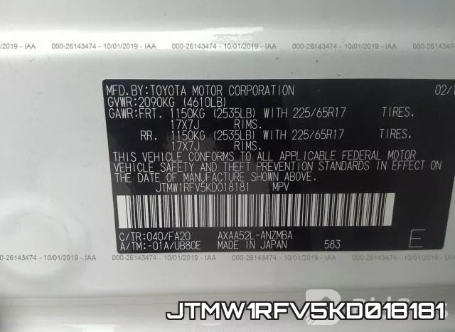 JTMW1RFV5KD018181 фото 10