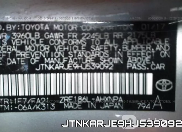 JTNKARJE9HJ539092 фото 10