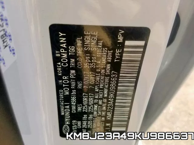 KM8J23A49KU986637 фото 2