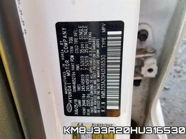 KM8J33A20HU316530 фото 2