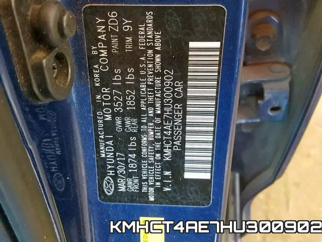 KMHCT4AE7HU300902 фото 2