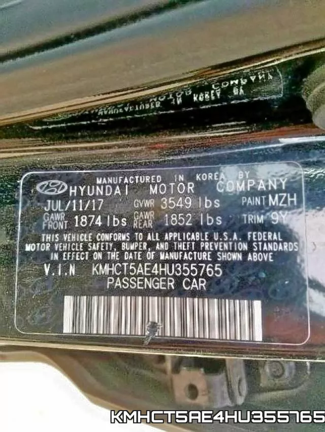 KMHCT5AE4HU355765 фото 2
