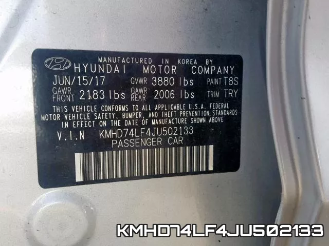 KMHD74LF4JU502133 фото 2
