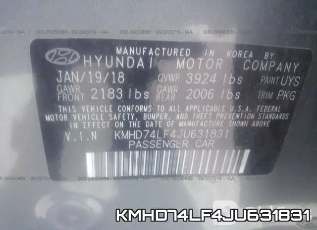 KMHD74LF4JU631831 фото 10