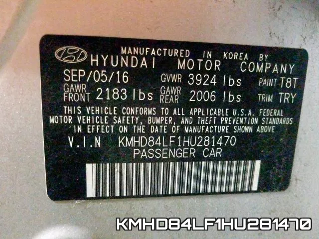 KMHD84LF1HU281470 фото 2