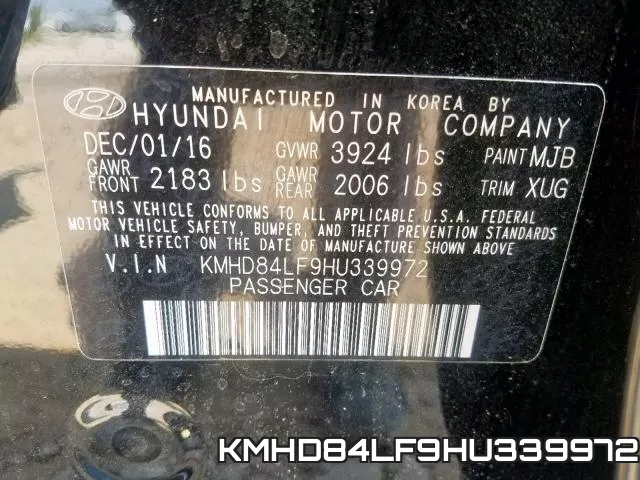 KMHD84LF9HU339972 фото 2