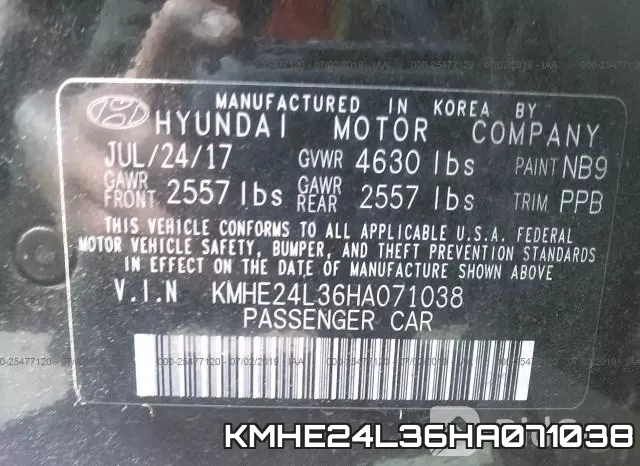 KMHE24L36HA071038 фото 10