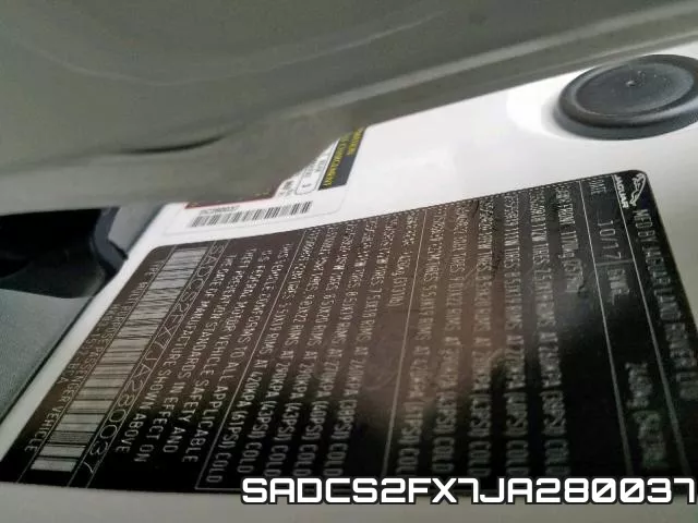 SADCS2FX7JA280037 фото 2