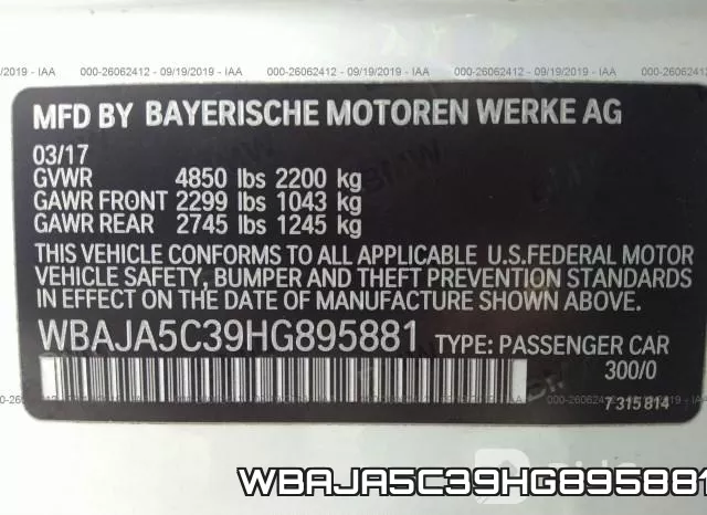 WBAJA5C39HG895881 фото 10