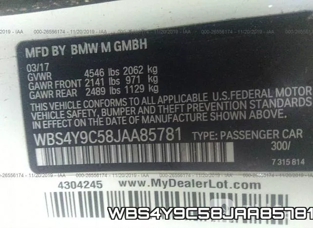 WBS4Y9C58JAA85781 фото 10