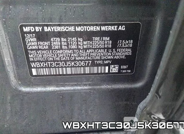 WBXHT3C30J5K30677 фото 10