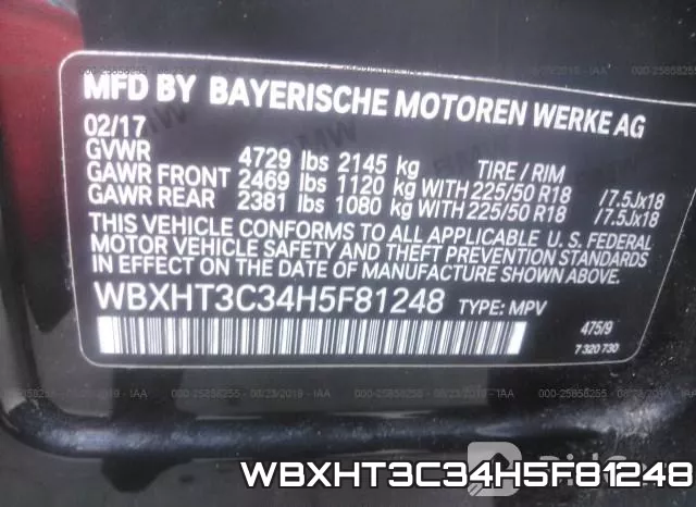 WBXHT3C34H5F81248 фото 10