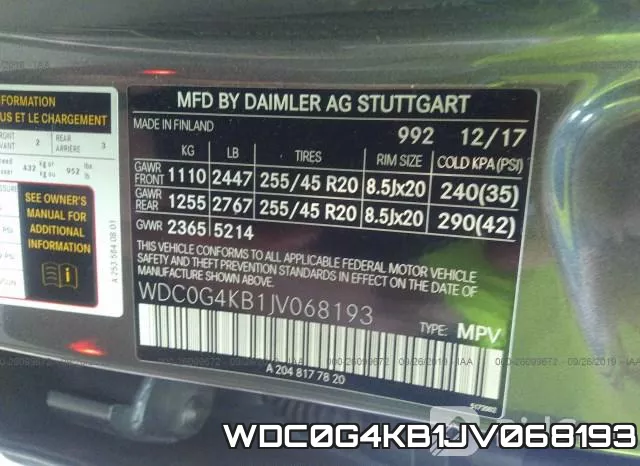 WDC0G4KB1JV068193 фото 10