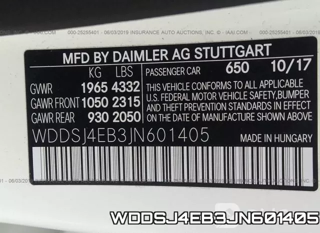 WDDSJ4EB3JN601405 фото 10