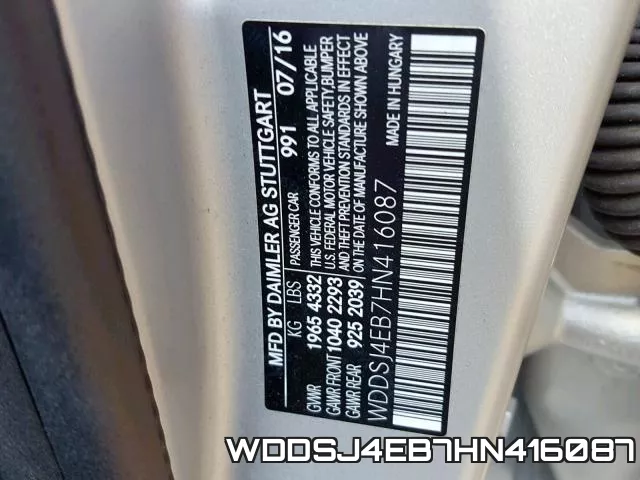 WDDSJ4EB7HN416087 фото 2