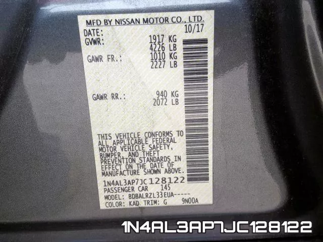1N4AL3AP7JC128122 фото 2
