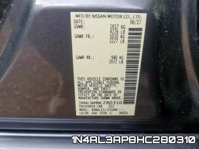 1N4AL3AP8HC280310 фото 2