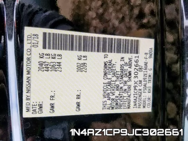 1N4AZ1CP9JC302661 фото 2