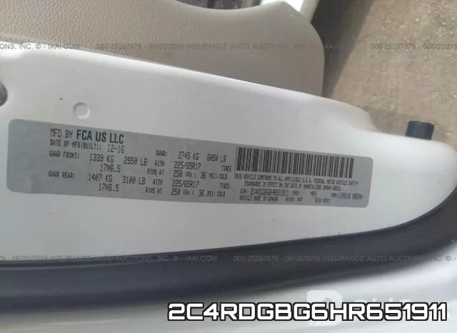 2C4RDGBG6HR651911 фото 10