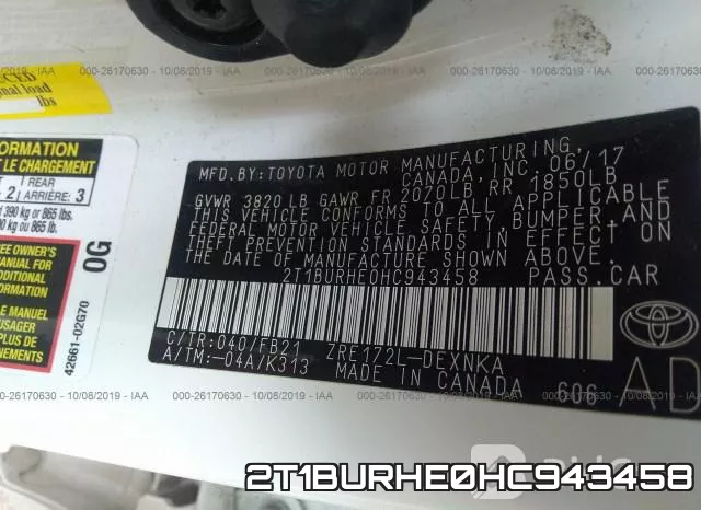 2T1BURHE0HC943458 фото 10
