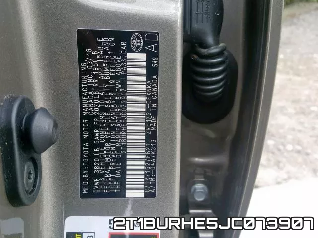 2T1BURHE5JC073907 фото 2