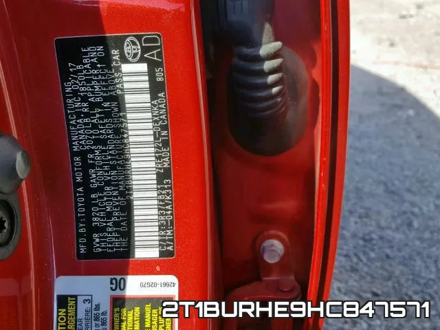 2T1BURHE9HC847571 фото 2