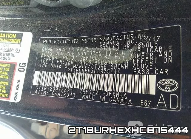 2T1BURHEXHC875444 фото 10