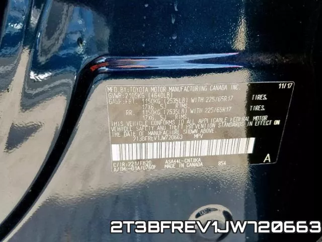 2T3BFREV1JW720663 фото 2