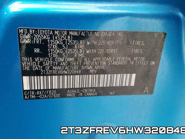 2T3ZFREV6HW320848 фото 2