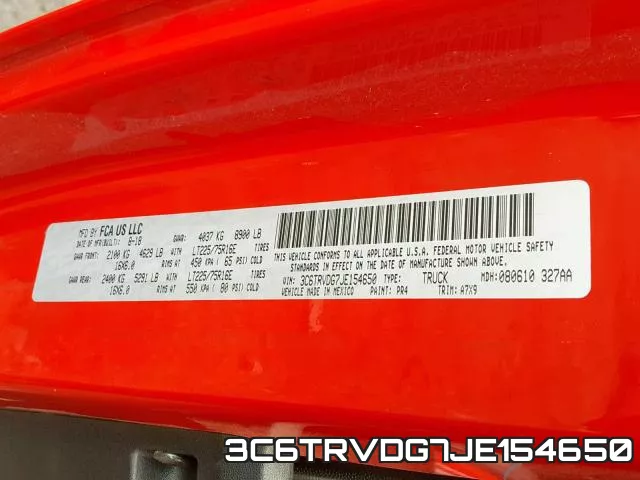 3C6TRVDG7JE154650 фото 2
