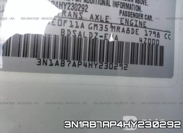 3N1AB7AP4HY230292 фото 10