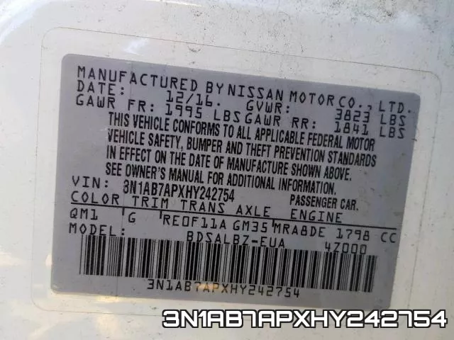 3N1AB7APXHY242754 фото 2