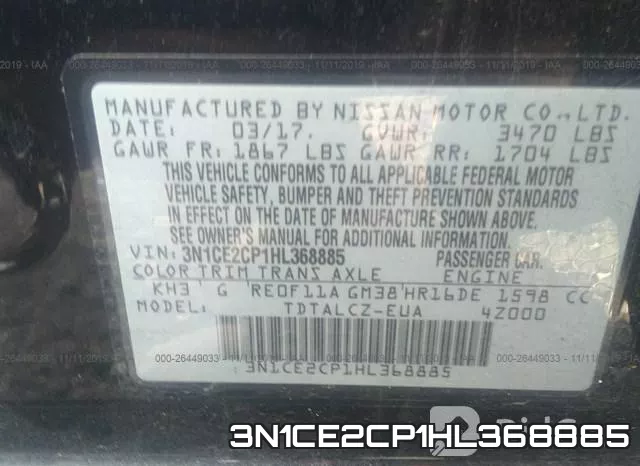 3N1CE2CP1HL368885 фото 10