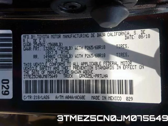 3TMEZ5CN0JM075649 фото 2