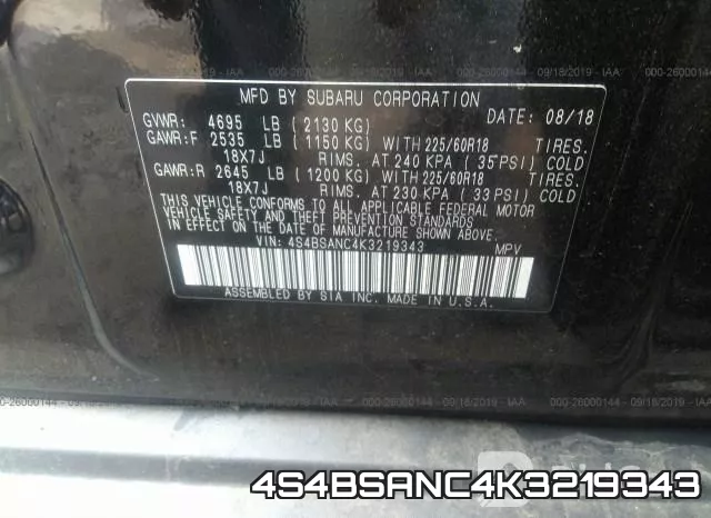 4S4BSANC4K3219343 фото 10