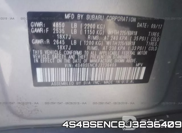 4S4BSENC8J3236409 фото 10