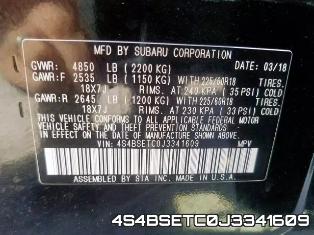 4S4BSETC0J3341609 фото 2