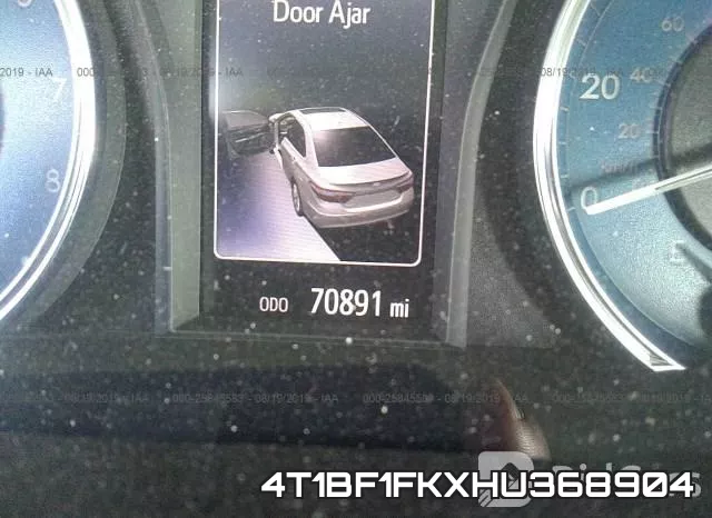 4T1BF1FKXHU368904 фото 8