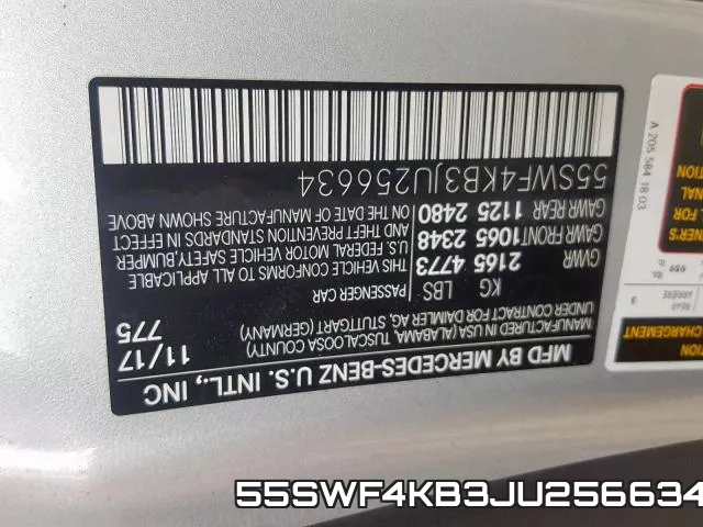 55SWF4KB3JU256634 фото 2