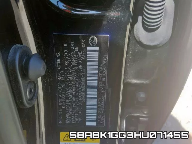 58ABK1GG3HU071455 фото 2