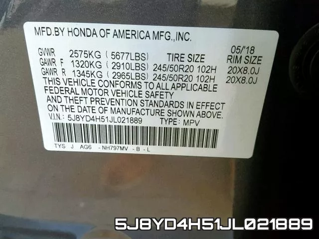 5J8YD4H51JL021889 фото 2
