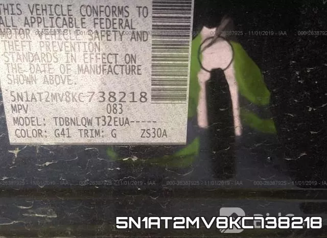 5N1AT2MV8KC738218 фото 10