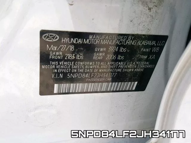 5NPD84LF2JH341177 фото 2