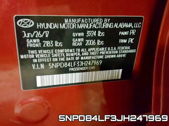 5NPD84LF3JH247969 фото 2