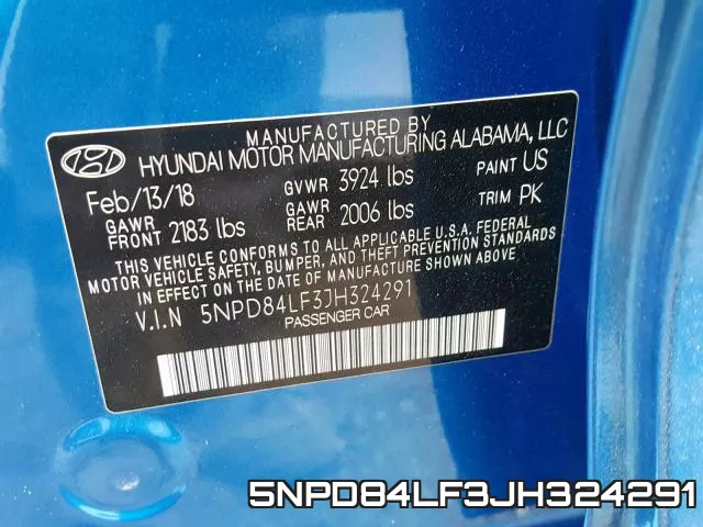 5NPD84LF3JH324291 фото 2
