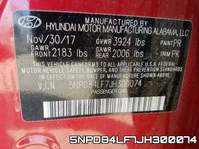 5NPD84LF7JH300074 фото 2